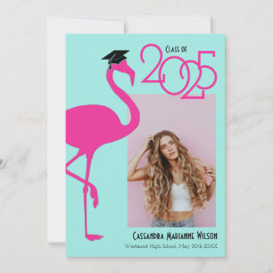 Aankondiging Afstuderen Flamingo Tropical Photo