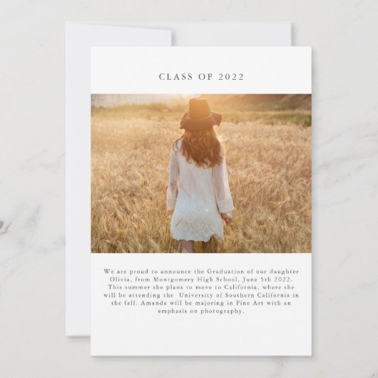 Aankondiging Afstuderen Graceful Arch (Achterkant)