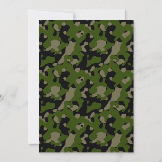 Aankondiging Afstuderen Groene en Zwarte Camo (Achterkant)
