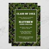 Aankondiging Afstuderen Groene en Zwarte Camo (Voorkant / Achterkant)