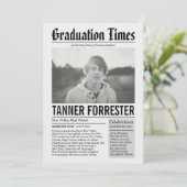 Aankondiging Afstuderen kranten (Staand voorkant)