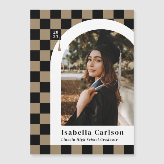 Aankondiging Afstuderen magneet Gecontroleerd Arch (Voorkant)