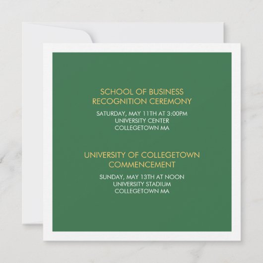 Aankondiging Afstuderen Modern Block University (Achterkant)