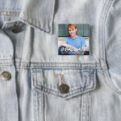 Aankondiging Afstuderen Modern Cool Foto Vierkante Button 5,1 Cm (In situ)