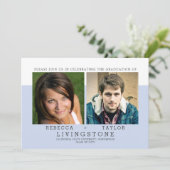 Aankondiging Afstuderen moderne siblings foto's (Staand voorkant)