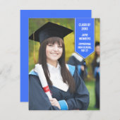 Aankondiging afstuderen Photo Stole (Voorkant / Achterkant)