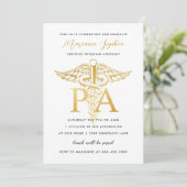 Aankondiging afstuderen Physician Assistant Goud (Staand voorkant)