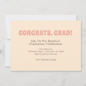 Aankondiging Afstuderen Retro (Achterkant)