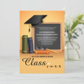 Aankondiging Afstuderen school (Staand voorkant)