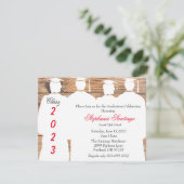 Aankondiging Afstuderen Trendy Elegant Country (Staand voorkant)