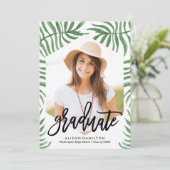 Aankondiging Afstuderen Tropisch Breeze (Staand voorkant)