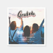 Aankondiging afstuderen van 2023 servet (Voorkant)