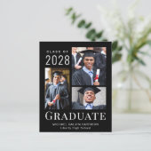 Aankondiging Afstuderen voor modern fotobudget - z (Staand voorkant)