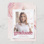 Aankondiging Afstuderen voor moderne typografie (Voorkant / Achterkant)