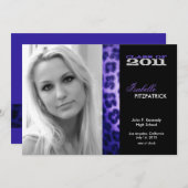 Aankondiging Afstuderen Wild Animal Print Leopard (Voorkant / Achterkant)