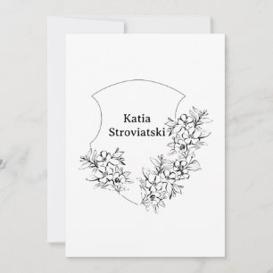 Aankondiging Afstuderen zwart-wit