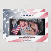 Aankondiging arbeidsdag foto geboorte (Voorkant / Achterkant)