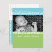 Aankondiging baby Afbeelding Lijst (Voorkant / Achterkant)