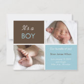 Aankondiging Baby Boy (Voorkant)