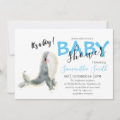 Aankondiging baby shower jongen (Voorkant)