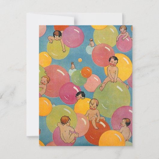 Aankondiging Baby shower partij (Voorkant)