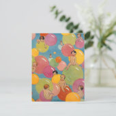 Aankondiging Baby shower partij (Staand voorkant)