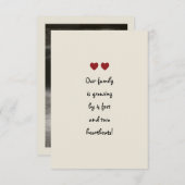 Aankondiging baby Twins (Voorkant / Achterkant)