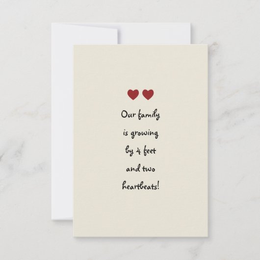 Aankondiging baby Twins (Voorkant)