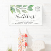 Aankondiging bedrijfsverplaatsing Logo Spandoek (Insitu)