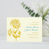 Aankondiging bewaar de datum | Bloem | gotur (Staand voorkant)