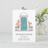 Aankondiging blauwe deurbewegingen (Staand voorkant)