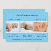 Aankondiging blauwe Pareltweens (Voorkant / Achterkant)