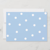 Aankondiging blauwe poladots (Achterkant)