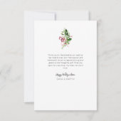 Aankondiging bruiloft foto kerstfeest (Achterkant)