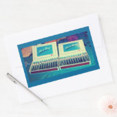 Aankondiging Cigar Baby Boy Rechthoekige Sticker (Envelop)