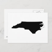 Aankondiging creëer a Moving to North Carolina Briefkaart (Voorkant / Achterkant)