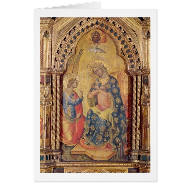 Aankondiging (deel van de polysoort) (olie op het  (Voorkant)