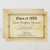 Aankondiging Diploma Style Afstuderen (Voorkant / Achterkant)