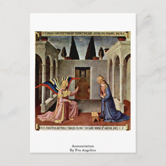 Aankondiging door Fra Angelico Briefkaart (Voorkant)
