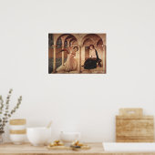 Aankondiging (door Fra Angelico) Poster (Keuken)
