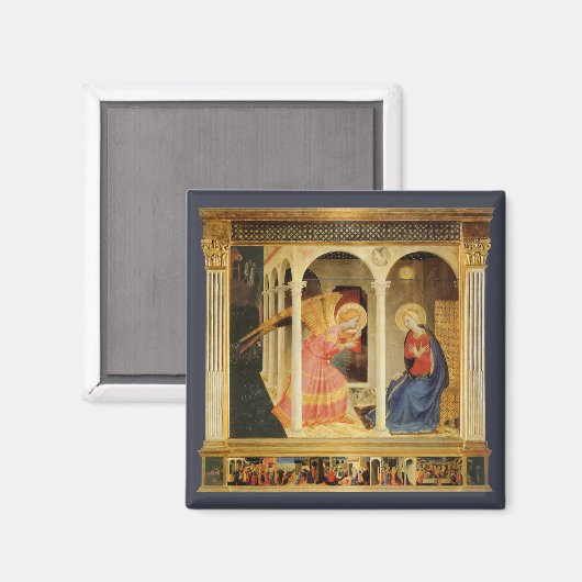 Aankondiging door Fra Angelico, Renaissance Fine A Magneet (Voorkant / Achterkant)