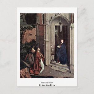 Aankondiging door Jan van Eyck Briefkaart