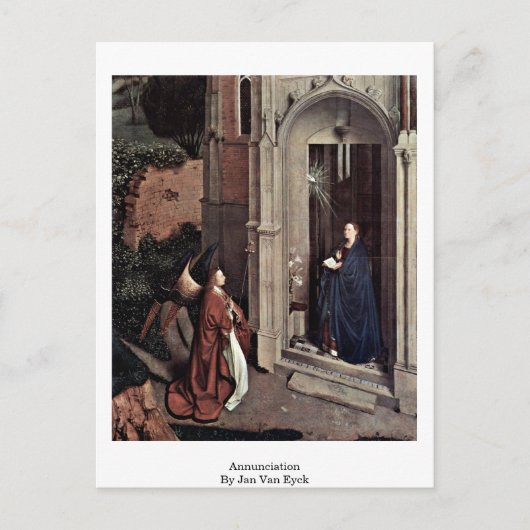 Aankondiging door Jan van Eyck Briefkaart (Voorkant)