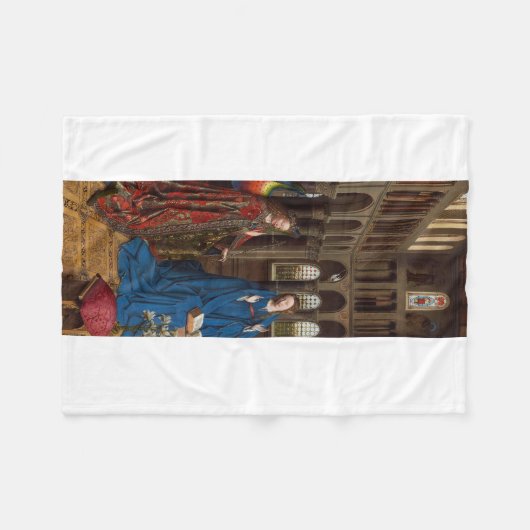 Aankondiging door Jan van Eyck Fleece Deken (Voorkant (Horizontaal))