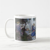 Aankondiging door JW Waterhouse, Victoriaans Kunst Koffiemok (Links)