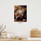 Aankondiging door Murillo Esteban Perez Poster (Keuken)