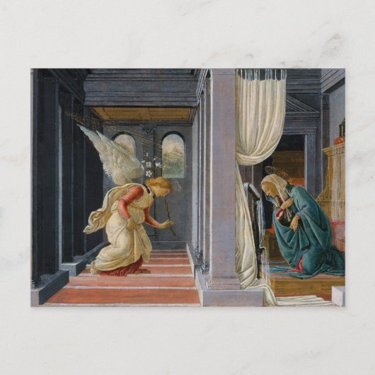 Aankondiging door Sandro Botticelli Briefkaart (Voorkant)