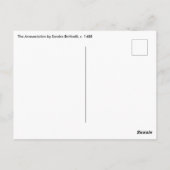 Aankondiging door Sandro Botticelli Briefkaart (Achterkant)