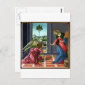 Aankondiging door Sandro Botticelli Briefkaart (Voorkant / Achterkant)