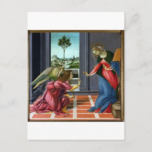 Aankondiging door Sandro Botticelli Briefkaart (Voorkant)